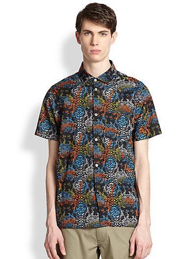 Marc By Marc Jacobs Rex Snake-print Sportshirt