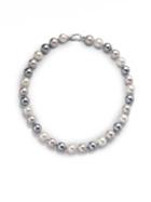 Majorica 12mm Multicolor Round Pearl & Sterling Silver Strand Necklace/17