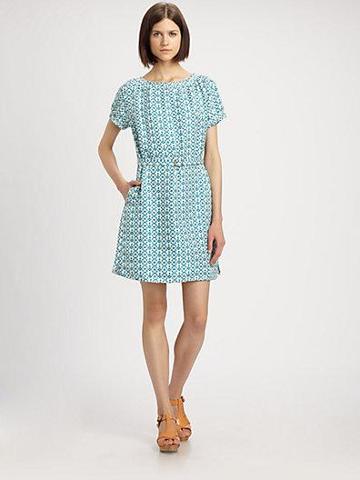 A.p.c. Marilyn Silk Print Dress