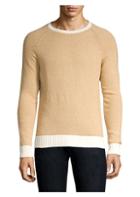 Eleventy Contrast Crewneck Sweater