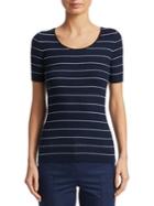 Akris Punto Ribbed Knit Striped Pullover