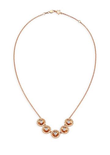 Pleve Aura 18k Rose Gold & Diamond Necklace