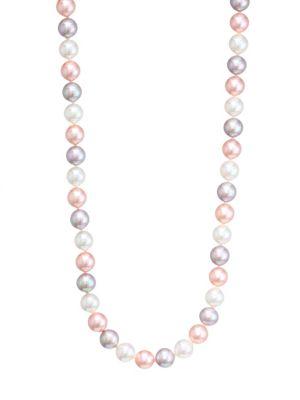 Majorica 8mm Tri-tone Pearl Necklace
