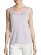 Lafayette 148 New York Solid Iced Viole Tank