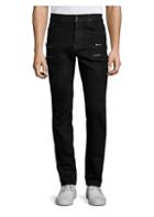 Hudson Broderick Slouchy Zippered Skinny Fit Jeans