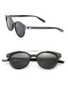 Dior Homme Black Tie 220 51mm Round Panto Sunglasses