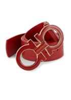 Salvatore Ferragamo Adjustable Oversized Gancini Buckle Belt
