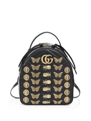 Gucci Studded Leather Backpack