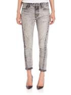 Tortoise Testudo Roll-up Cropped Jeans