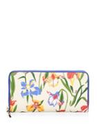 Tory Burch Robinson Floral Zip Leather Continental Wallet