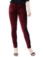 Paige Hoxton Velvet High Rise Skinny Jeans