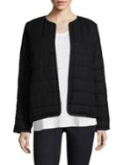 Eileen Fisher Roundneck Quilted Jacket