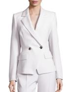 Escada Wool Double-breasted Tapered Jacket