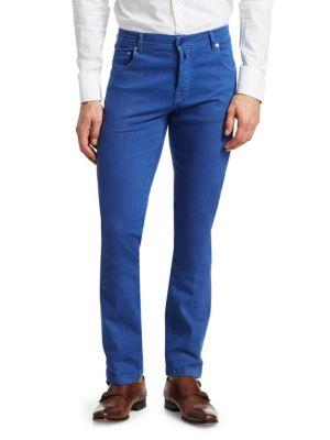 Kiton Bright Blue Basic Slim Jeans