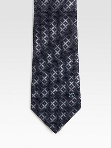 Gucci Diamond Print Tie