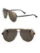 Gucci Avana 58mm Pilot Sunglasses