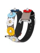 Fendi Floral Studded Selleria Watch Strap