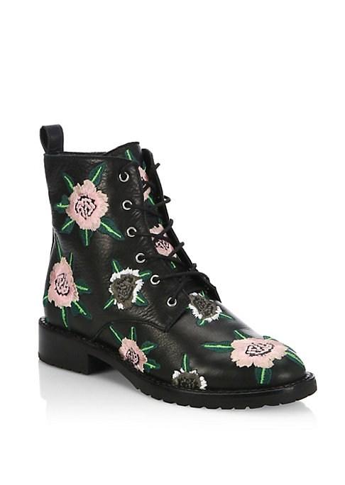 Rebecca Minkoff Gerry Embroidered Leather Booties