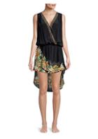 Camilla Silk Floral Printed High-low Coverup