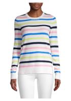 Saks Fifth Avenue Collection Stripe Cashmere Sweater