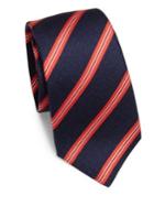 Kiton Diagonal Stripe Silk Tie