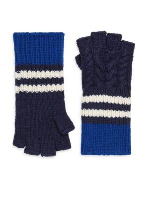 Burberry Chunky Cable Fingerless Gloves