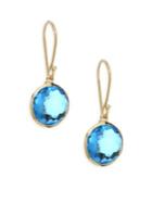 Ippolita Rock Candy Blue Topaz & 18k Gold Drop Earrings