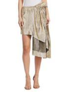 Stella Mccartney Metallic Asymmetric Skirt