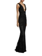 Marchesa Notte Sleeveless Soutage Gown