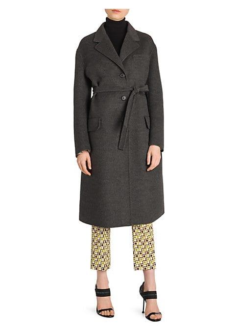 Prada Wool-blend Belted Coat