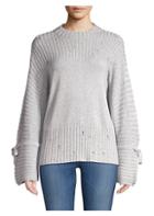 Dh New York Ribbed Tie Sleeve Sweater