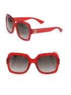 Gucci 54mm Oversized Glitter Square Sunglasses