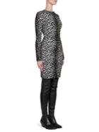 Givenchy Knit Leopard Jacquard Sheath Dress