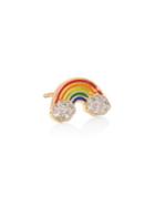 Sydney Evan Rainbow Diamond Single Stud Earring