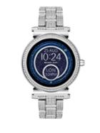 Michael Kors Access Sofie Stainless Steel Touchscreen Pave Bracelet Smartwatch