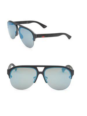 Gucci 59mm Aviator Sunglasses