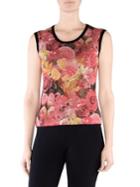 Stizzoli, Plus Size Floral Shell Top
