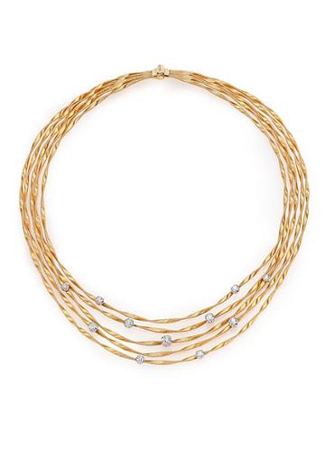Marco Bicego Marrekech Diamond & 18k Yellow Gold Multi-strand Necklace