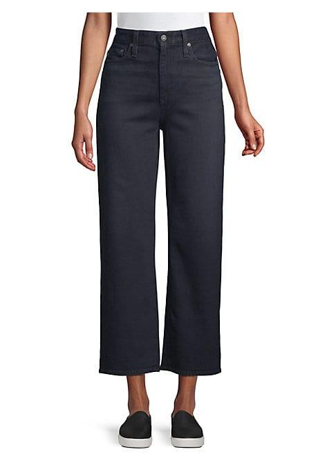 Ag Jeans Etta High-waist Wide-leg Crop Jeans