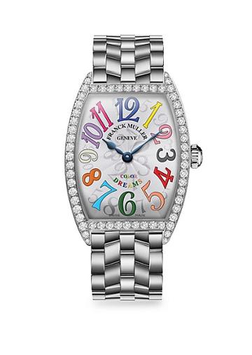 Franck Muller Cintree Curvex 39mmcolor Dreams Stainless Steel & Diamond Bracelet Watch