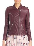 Rebecca Taylor Leather Moto Jacket