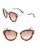 Tom Ford Eyewear Mia Tortoiseshell Sunglasses