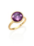 Marco Bicego Jaipur Amethyst & 18k Yellow Gold Medium Stackable Ring