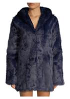 Rta Henri Hooded Rabbit Fur Jacket