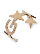 Givenchy Logo & Star Cuff Bracelet
