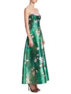 Theia Floral A-line Dress