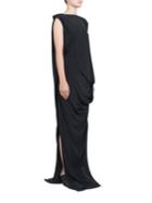 Rick Owens Silk-blend Draped Gown