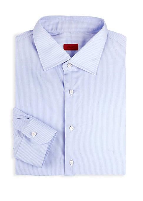 Isaia Classic-fit Striped Dress Shirt