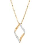 John Hardy 14k Gold Diamond Pendant Necklace