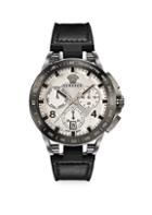 Versace Sport Tech Stainless Steel Leather & Rubber Strap Watch